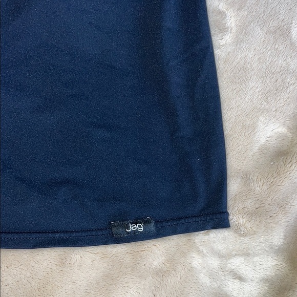 Jag SWIMSUIT Geometric Patterned Tank Dress with Blue Accent Size 14 - Picture 3 of 7